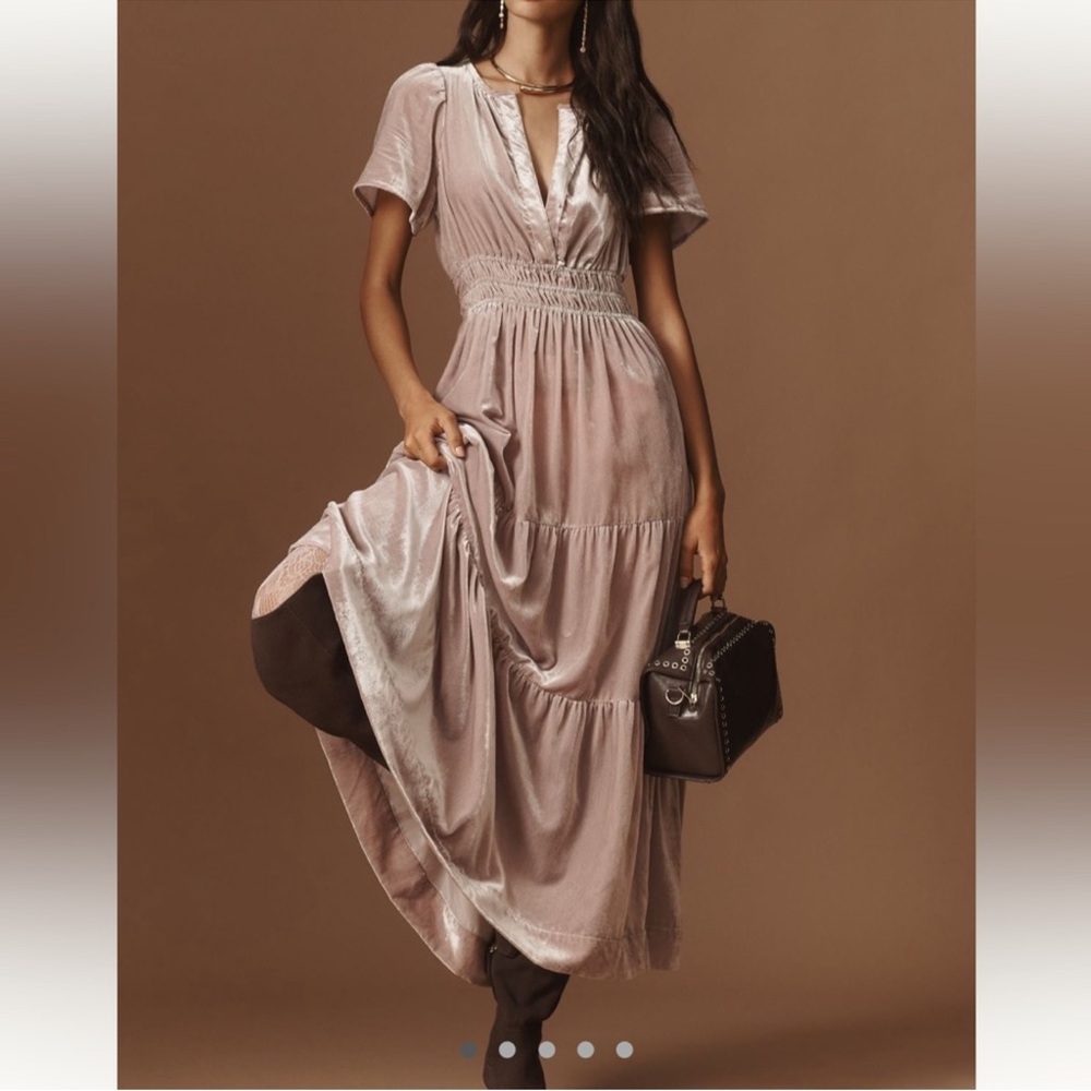 Anthropologie The Somerset Maxi Dress : velvet edition